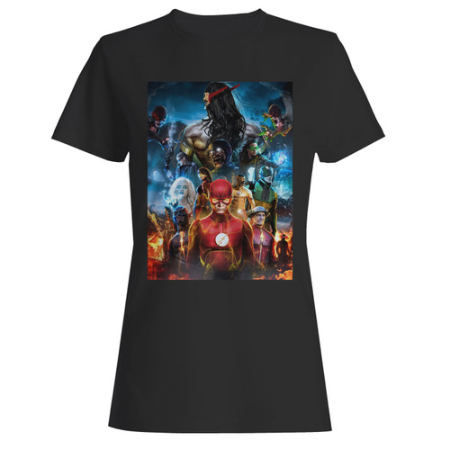 These are the flash movie cover women t shirt that are cute tied to the side or paired with a cardigan or jacket for a more styled look. So comfy and classic, they are sure to make your vacation extra magical.