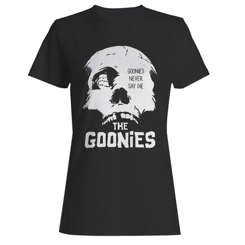 These are the goonies never say die women t shirt that are cute tied to the side or paired with a cardigan or jacket for a more styled look. So comfy and classic, they are sure to make your vacation extra magical.