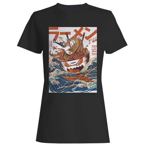 These are the great ramen off kanagawa women t shirt that are cute tied to the side or paired with a cardigan or jacket for a more styled look. So comfy and classic, they are sure to make your vacation extra magical.
