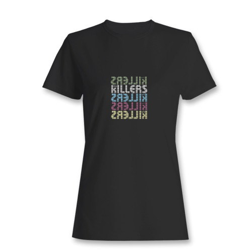These are the killers 5 logos women t shirt that are cute tied to the side or paired with a cardigan or jacket for a more styled look. So comfy and classic, they are sure to make your vacation extra magical.