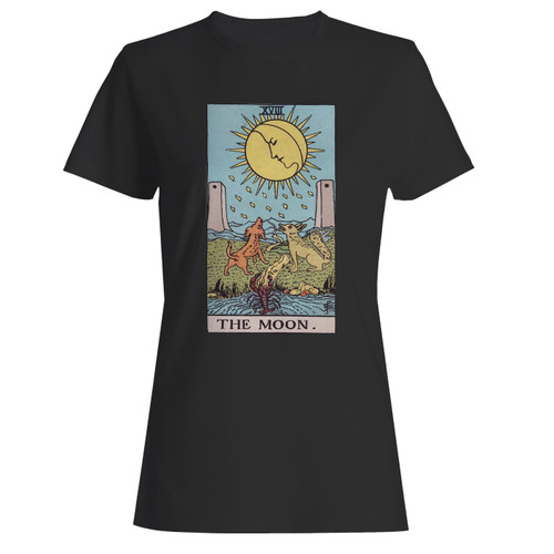 These are the moon tarot card inspired women t shirt that are cute tied to the side or paired with a cardigan or jacket for a more styled look. So comfy and classic, they are sure to make your vacation extra magical.