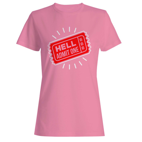 These are ticket to one hell admit one funny halloween women t shirt that are cute tied to the side or paired with a cardigan or jacket for a more styled look. So comfy and classic, they are sure to make your vacation extra magical.
