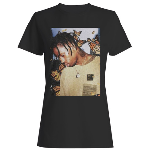 These are travis scott butterfly women t shirt that are cute tied to the side or paired with a cardigan or jacket for a more styled look. So comfy and classic, they are sure to make your vacation extra magical.