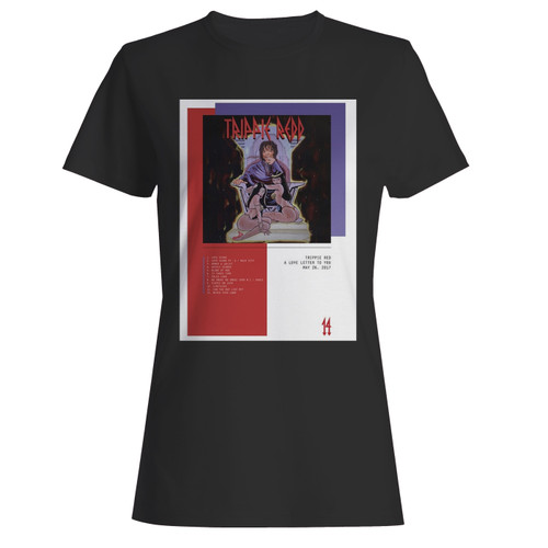 These are trippie red a love letter to you album women t shirt that are cute tied to the side or paired with a cardigan or jacket for a more styled look. So comfy and classic, they are sure to make your vacation extra magical.