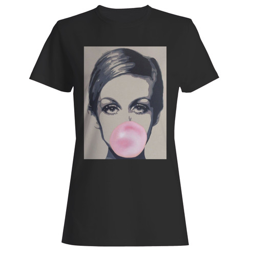 These are twiggy chewing bubblegum women t shirt that are cute tied to the side or paired with a cardigan or jacket for a more styled look. So comfy and classic, they are sure to make your vacation extra magical.
