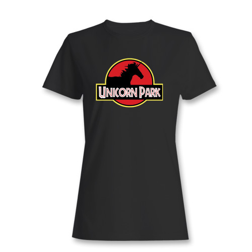 These are unicorn park logo women t shirt that are cute tied to the side or paired with a cardigan or jacket for a more styled look. So comfy and classic, they are sure to make your vacation extra magical.