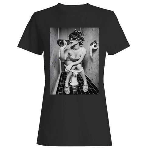 These are woman drinking on the toilet women t shirt that are cute tied to the side or paired with a cardigan or jacket for a more styled look. So comfy and classic, they are sure to make your vacation extra magical.