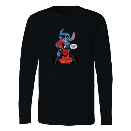 This classic fit deadpool and stitch super hero marvel long sleeve shirt is casually elegant and very comfortable. With fine quality print to make one stand out, it's a perfect fit for every occasion.