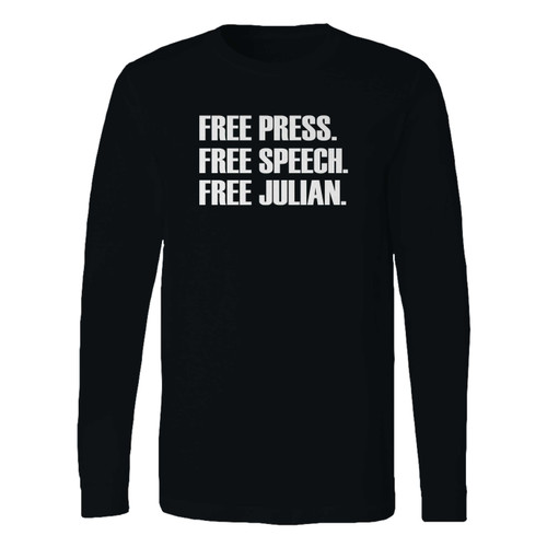 This classic fit free press free speech free julian long sleeve shirt is casually elegant and very comfortable. With fine quality print to make one stand out, it's a perfect fit for every occasion.