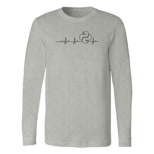 This classic fit python programmer heartbeat long sleeve shirt is casually elegant and very comfortable. With fine quality print to make one stand out, it's a perfect fit for every occasion.
