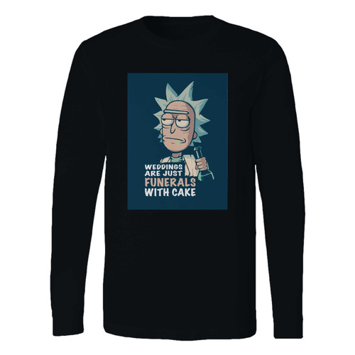 This classic fit rick and morty weddings are funerals with cake long sleeve shirt is casually elegant and very comfortable. With fine quality print to make one stand out, it's a perfect fit for every occasion.