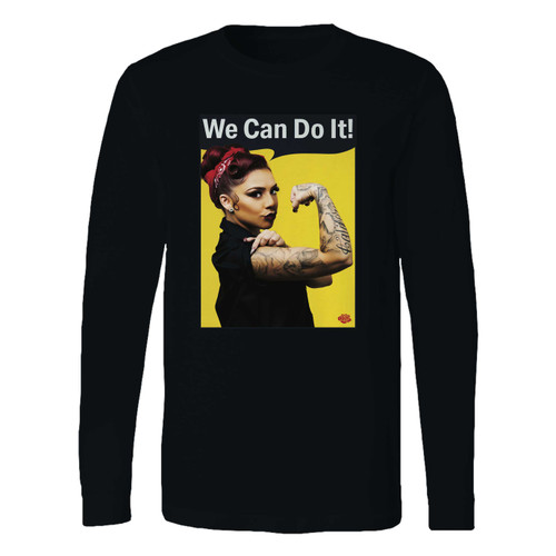 This classic fit salice rose we can do it long sleeve shirt is casually elegant and very comfortable. With fine quality print to make one stand out, it's a perfect fit for every occasion.