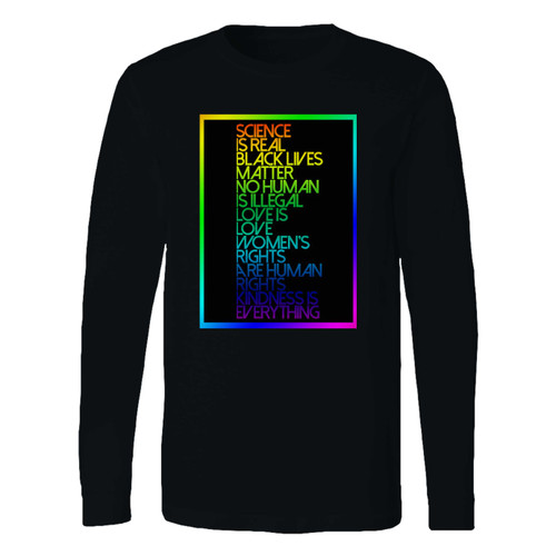 This classic fit science is real black lives matter long sleeve shirt is casually elegant and very comfortable. With fine quality print to make one stand out, it's a perfect fit for every occasion.