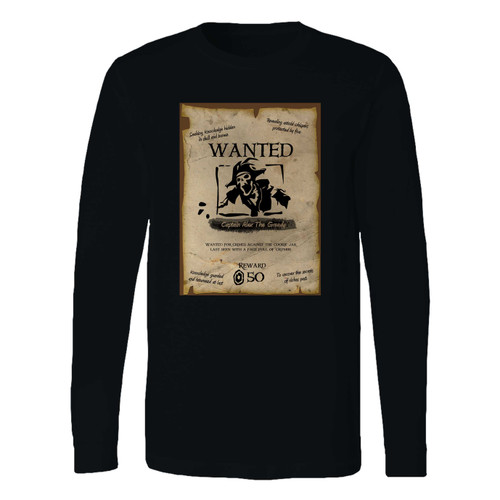 This classic fit sea of thieves wanted pirate long sleeve shirt is casually elegant and very comfortable. With fine quality print to make one stand out, it's a perfect fit for every occasion.