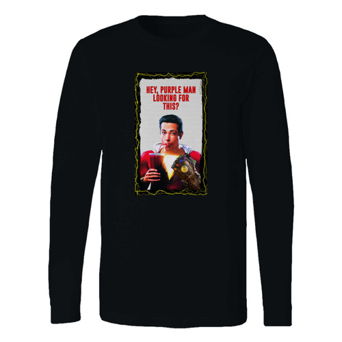 This classic fit shazam movie parody long sleeve shirt is casually elegant and very comfortable. With fine quality print to make one stand out, it's a perfect fit for every occasion.