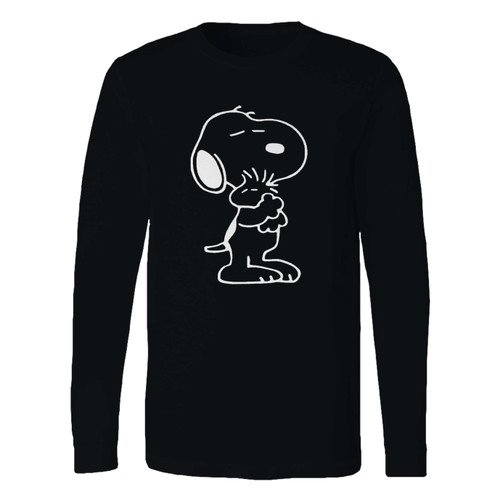 This classic fit snoopy dog peanuts charlie brown hug long sleeve shirt is casually elegant and very comfortable. With fine quality print to make one stand out, it's a perfect fit for every occasion.