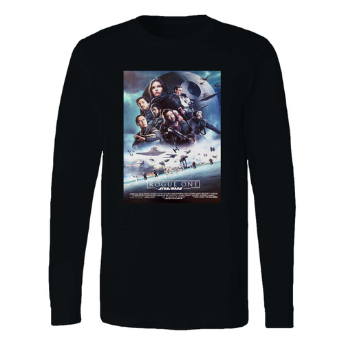 This classic fit star wars rogue one 2016 movie long sleeve shirt is casually elegant and very comfortable. With fine quality print to make one stand out, it's a perfect fit for every occasion.