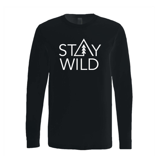 This classic fit stay wild long sleeve shirt is casually elegant and very comfortable. With fine quality print to make one stand out, it's a perfect fit for every occasion.