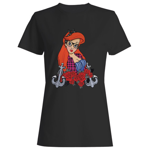 These are hipster mermaid ariel women t shirt that are cute tied to the side or paired with a cardigan or jacket for a more styled look. So comfy and classic, they are sure to make your vacation extra magical.