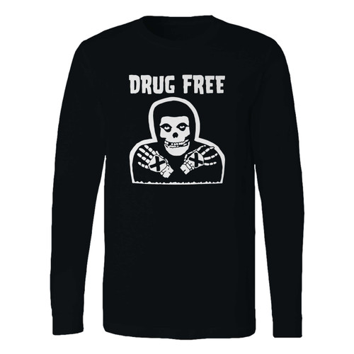 This classic fit straight edge drug free horror movie emo skull long sleeve shirt is casually elegant and very comfortable. With fine quality print to make one stand out, it's a perfect fit for every occasion.