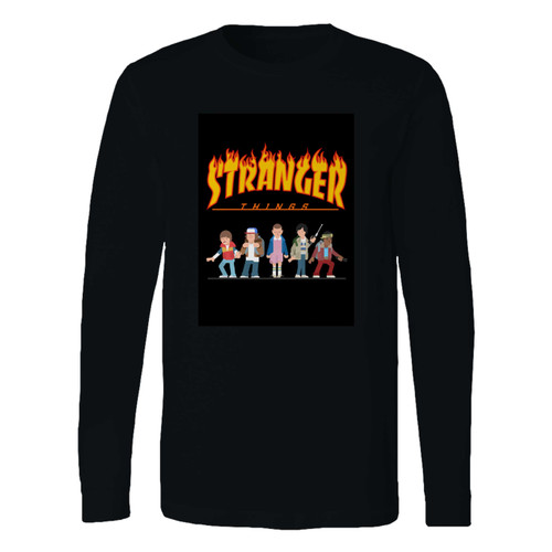 This classic fit stranger things fire long sleeve shirt is casually elegant and very comfortable. With fine quality print to make one stand out, it's a perfect fit for every occasion.