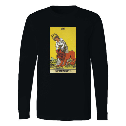 This classic fit strength tarot card long sleeve shirt is casually elegant and very comfortable. With fine quality print to make one stand out, it's a perfect fit for every occasion.