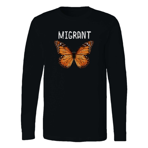 This classic fit support immigrants butterfly monarch design long sleeve shirt is casually elegant and very comfortable. With fine quality print to make one stand out, it's a perfect fit for every occasion.