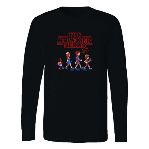 This classic fit the stranger nerds abbey road funny long sleeve shirt is casually elegant and very comfortable. With fine quality print to make one stand out, it's a perfect fit for every occasion.