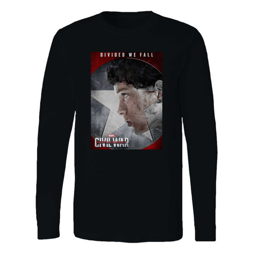 This classic fit tom holland spiderman civil war long sleeve shirt is casually elegant and very comfortable. With fine quality print to make one stand out, it's a perfect fit for every occasion.