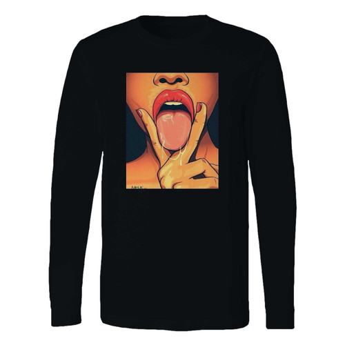 This classic fit tongue sticking out eat me inspired long sleeve shirt is casually elegant and very comfortable. With fine quality print to make one stand out, it's a perfect fit for every occasion.