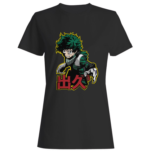 These are izuku midoriya women t shirt that are cute tied to the side or paired with a cardigan or jacket for a more styled look. So comfy and classic, they are sure to make your vacation extra magical.