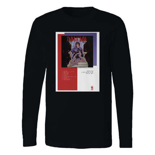 This classic fit trippie red a love letter to you album long sleeve shirt is casually elegant and very comfortable. With fine quality print to make one stand out, it's a perfect fit for every occasion.