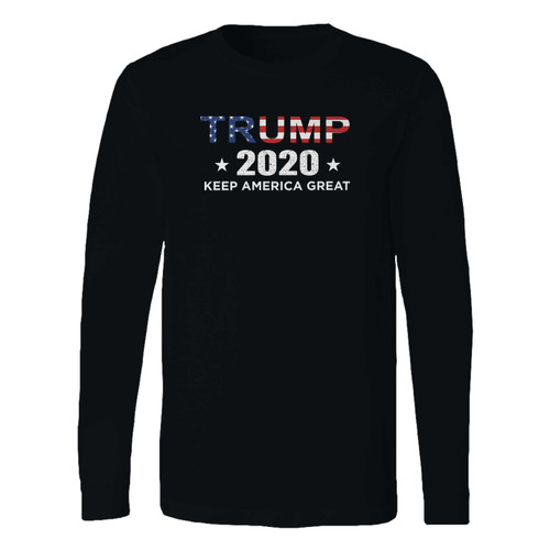 This classic fit trump 2020 keep america great long sleeve shirt is casually elegant and very comfortable. With fine quality print to make one stand out, it's a perfect fit for every occasion.