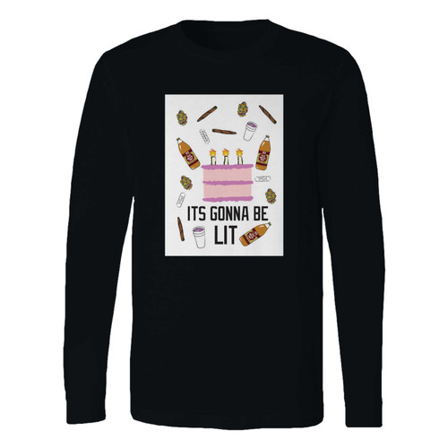 This classic fit turnt up lit cake happy birthday long sleeve shirt is casually elegant and very comfortable. With fine quality print to make one stand out, it's a perfect fit for every occasion.