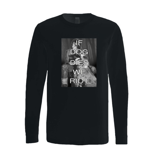 This classic fit twd daryl dixon if dog dies we riot long sleeve shirt is casually elegant and very comfortable. With fine quality print to make one stand out, it's a perfect fit for every occasion.