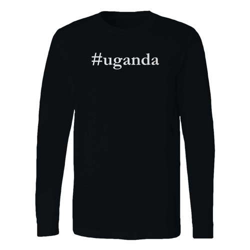 This classic fit uganda hashtag long sleeve shirt is casually elegant and very comfortable. With fine quality print to make one stand out, it's a perfect fit for every occasion.