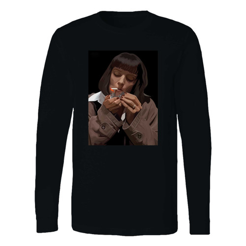 This classic fit uma thurman mia wallace long sleeve shirt is casually elegant and very comfortable. With fine quality print to make one stand out, it's a perfect fit for every occasion.