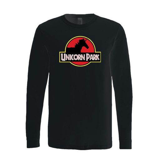 This classic fit unicorn park logo long sleeve shirt is casually elegant and very comfortable. With fine quality print to make one stand out, it's a perfect fit for every occasion.