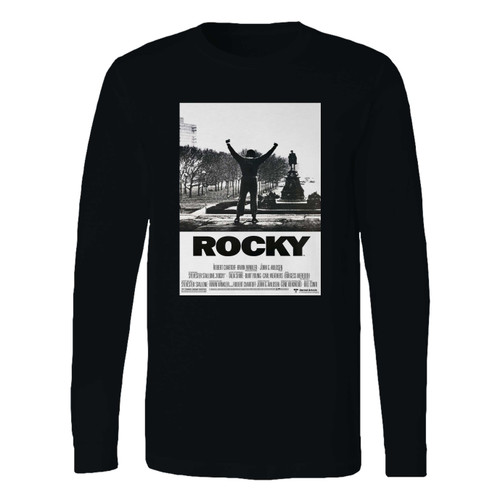 This classic fit vintage rocky movie long sleeve shirt is casually elegant and very comfortable. With fine quality print to make one stand out, it's a perfect fit for every occasion.
