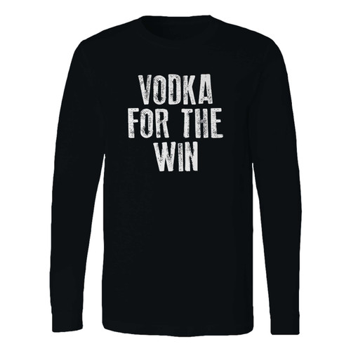 This classic fit vodka for the win inspired long sleeve shirt is casually elegant and very comfortable. With fine quality print to make one stand out, it's a perfect fit for every occasion.