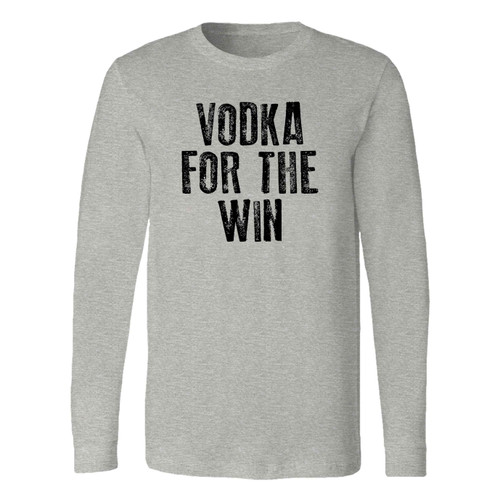 This classic fit vodka for the win long sleeve shirt is casually elegant and very comfortable. With fine quality print to make one stand out, it's a perfect fit for every occasion.
