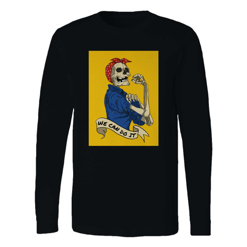 This classic fit we can do it skull long sleeve shirt is casually elegant and very comfortable. With fine quality print to make one stand out, it's a perfect fit for every occasion. This classic fit we can do it skull long sleeve shirt is casually elegant and very comfortable. With fine quality print to make one stand out, it's a perfect fit for every occasion.