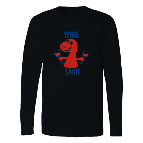 This classic fit wine drink saur parody long sleeve shirt is casually elegant and very comfortable. With fine quality print to make one stand out, it's a perfect fit for every occasion.