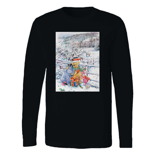 This classic fit winnie the pooh friends christmas long sleeve shirt is casually elegant and very comfortable. With fine quality print to make one stand out, it's a perfect fit for every occasion.