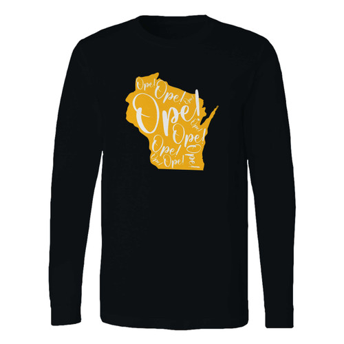This classic fit wisconsin ope long sleeve shirt is casually elegant and very comfortable. With fine quality print to make one stand out, it's a perfect fit for every occasion.