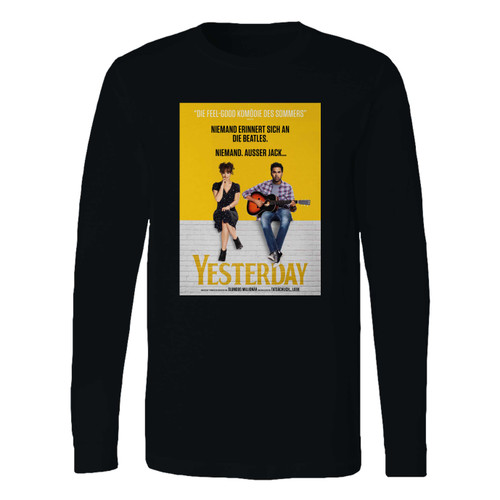 This classic fit yesterday trailer jetzt im kino long sleeve shirt is casually elegant and very comfortable. With fine quality print to make one stand out, it's a perfect fit for every occasion.
