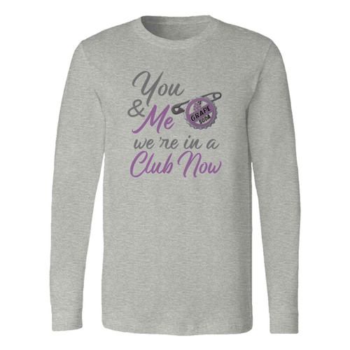 This classic fit you & me weqxre in a club now long sleeve shirt is casually elegant and very comfortable. With fine quality print to make one stand out, it's a perfect fit for every occasion.