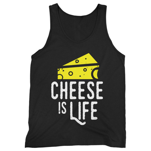 Our cotton cheese is life men tank top is perfect for those intense workouts in the gym, at practice or pickup games.
