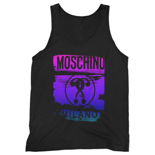 Our cotton moschino milano rainbow logo inspired men tank top is perfect for those intense workouts in the gym, at practice or pickup games.