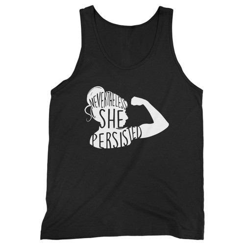 Our cotton nevertheless she persisted inspired men tank top is perfect for those intense workouts in the gym, at practice or pickup games.